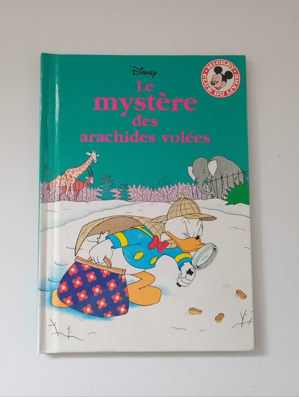 Vintage Disney Le Mystère des Arachides Volées French Book 1992 Mickey Donald